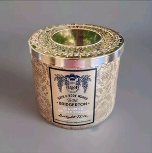 NWT Bath & Body Works Bridgerton " Diamond of The Season " 3 Wick Candle.